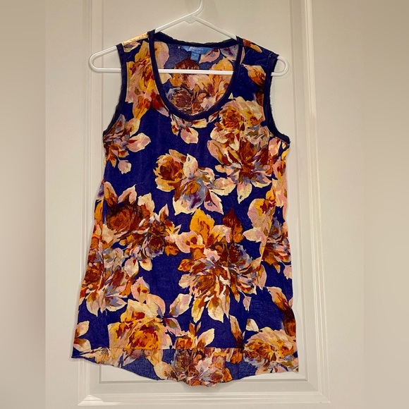 Simply Vera Vera Wang Tops - Simply Vera Floral Sleeveless Top - Multicolor Size S